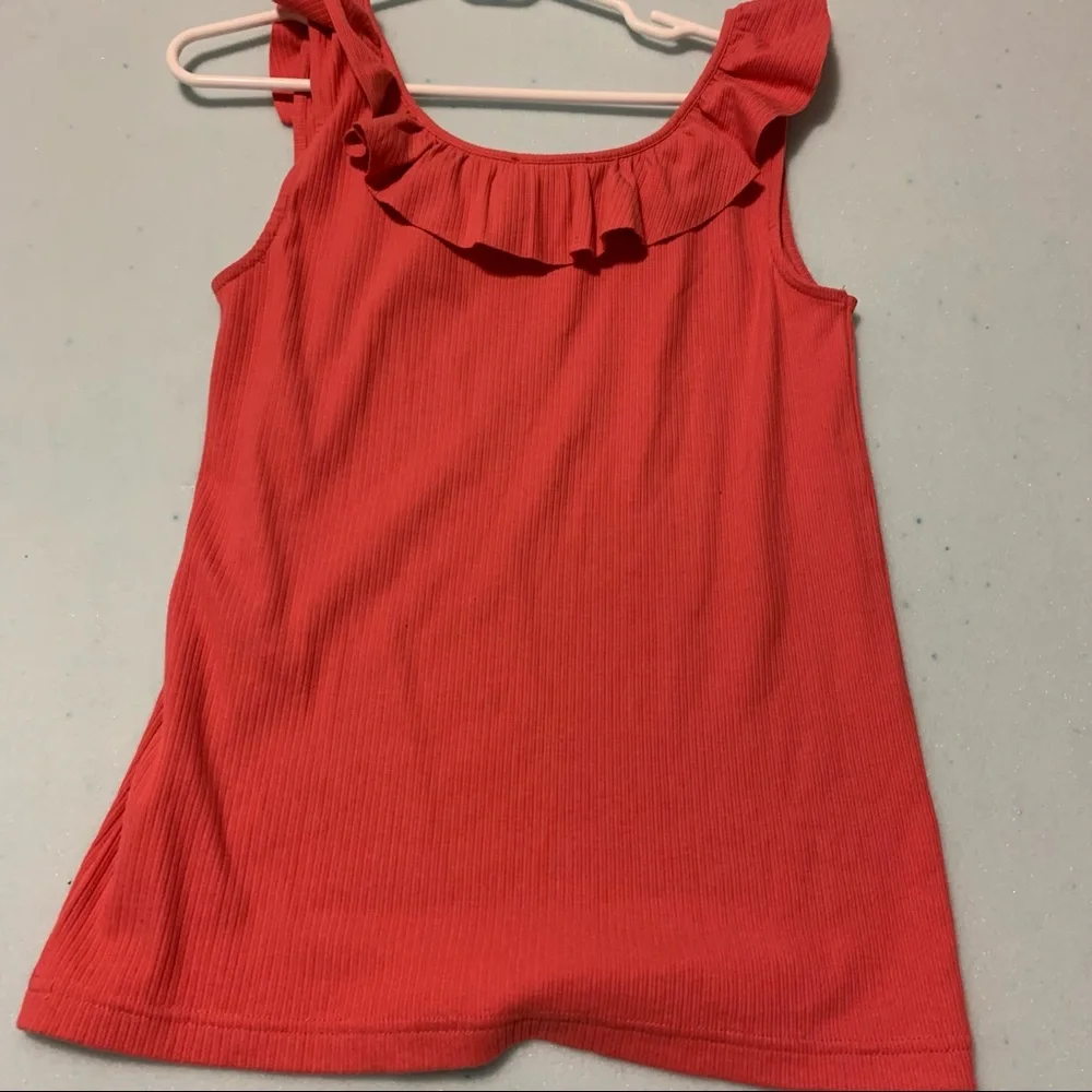 J. Crew Ruffle Neck Ribbed Tank - Picture 3 of 3